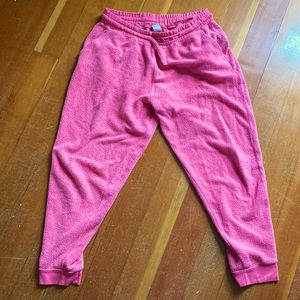 Bubblegum pink cloud cotton sweatpants